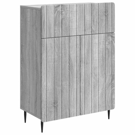Sideboard Grå sonoma-ek 66 x 34,5 x 92 cm Konstruerat trä