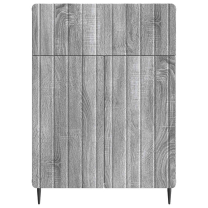 Sideboard Grå sonoma-ek 66 x 34,5 x 92 cm Konstruerat trä