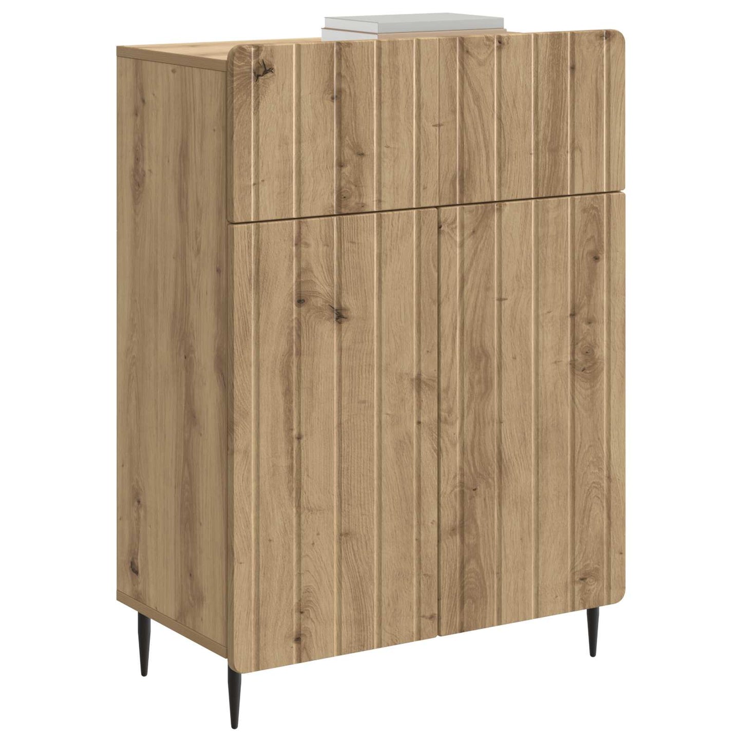 Sideboard med låda Artisan-ek 66 x 34,5 x 92 cm Konstruerat trä