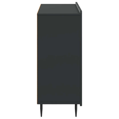 Sideboard Svart 89 x 34,5 x 82 cm Konstruerat trä