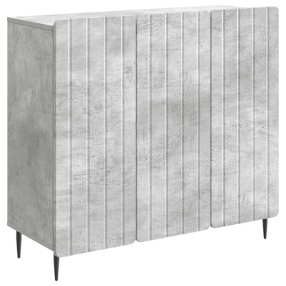 Sideboard Betonggrå 89 x 34,5 x 82 cm Konstruerat trä
