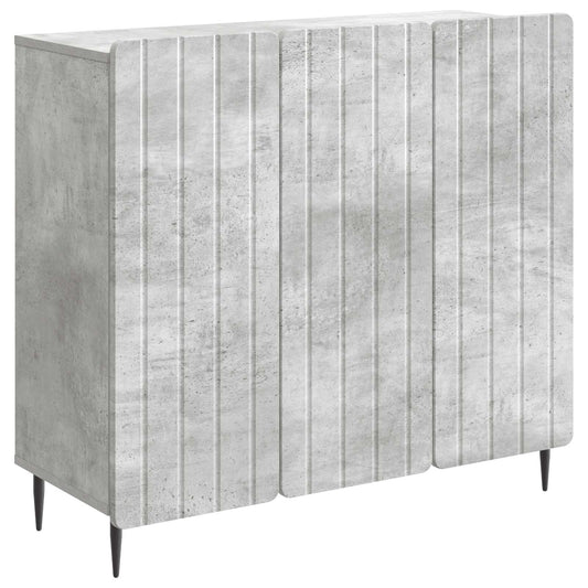 Sideboard Betonggrå 89 x 34,5 x 82 cm Konstruerat trä