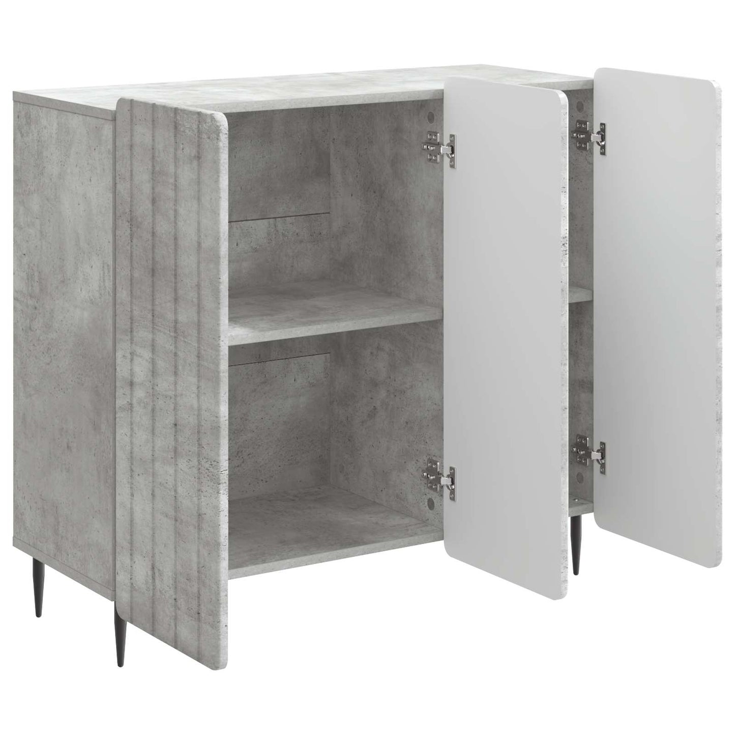 Sideboard Betonggrå 89 x 34,5 x 82 cm Konstruerat trä