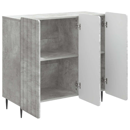 Sideboard Betonggrå 89 x 34,5 x 82 cm Konstruerat trä