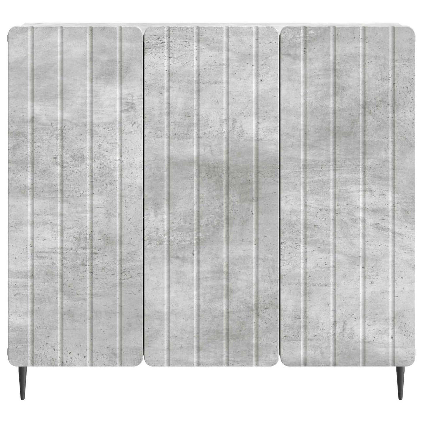 Sideboard Betonggrå 89 x 34,5 x 82 cm Konstruerat trä
