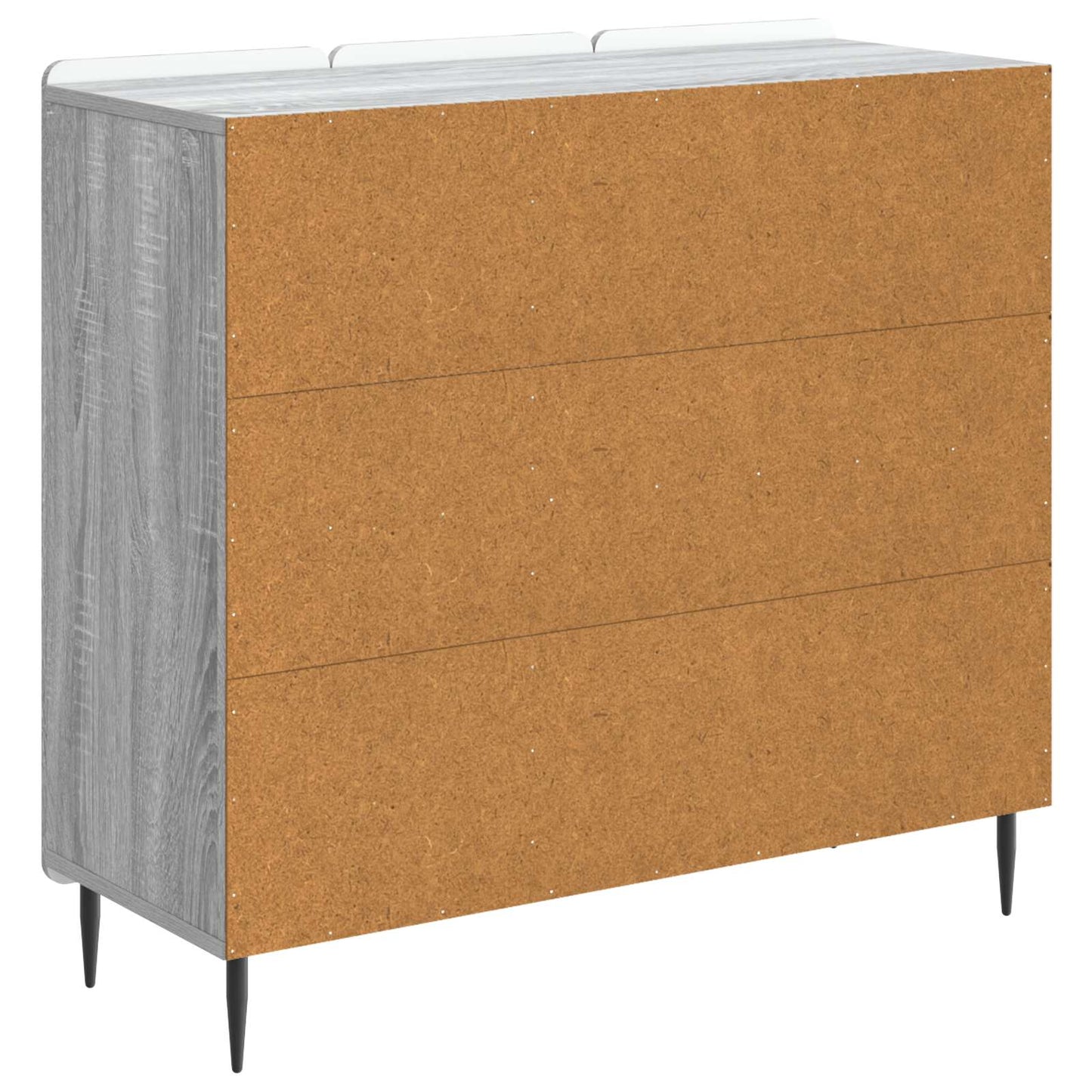 Sideboard Grå sonoma-ek 89 x 34,5 x 82 cm Konstruerat trä
