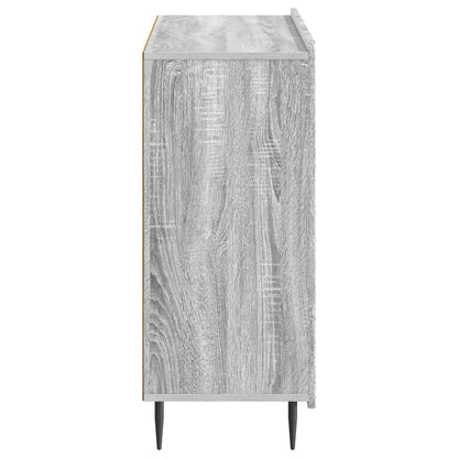 Sideboard Grå sonoma-ek 89 x 34,5 x 82 cm Konstruerat trä