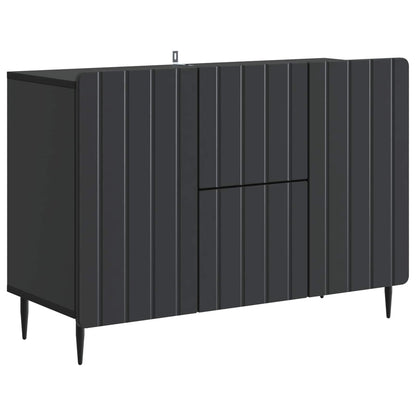 Sideboard med låda Svart 89 x 34,5 x 62 cm Konstruerat trä