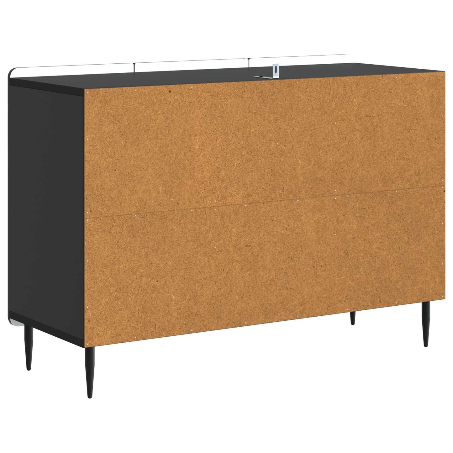 Sideboard med låda Svart 89 x 34,5 x 62 cm Konstruerat trä