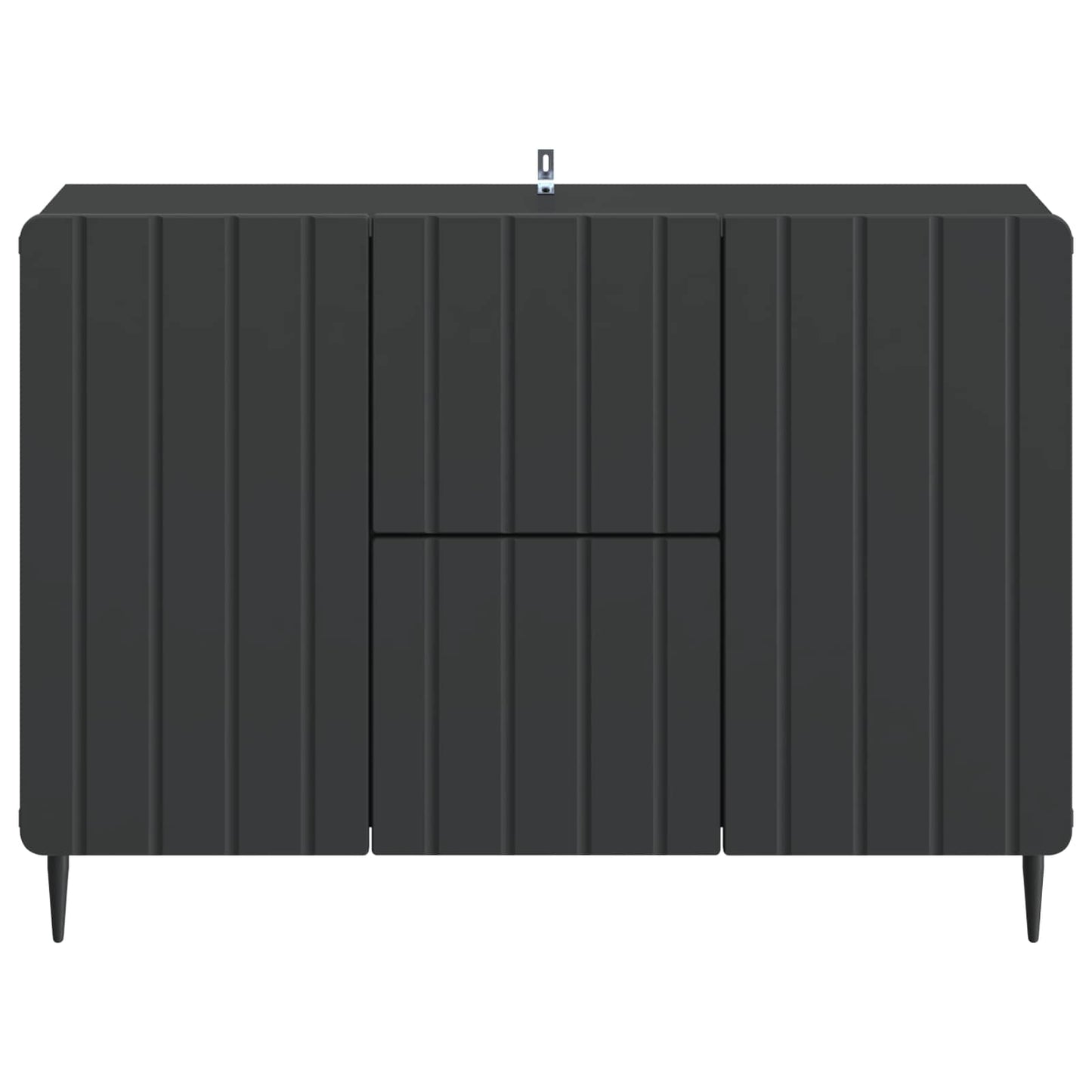 Sideboard med låda Svart 89 x 34,5 x 62 cm Konstruerat trä