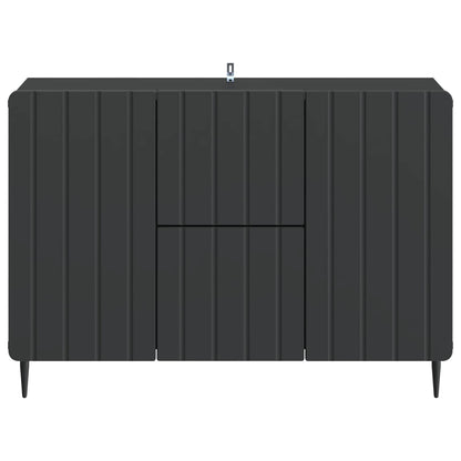 Sideboard med låda Svart 89 x 34,5 x 62 cm Konstruerat trä