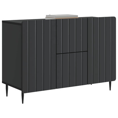 Sideboard med låda Svart 89 x 34,5 x 62 cm Konstruerat trä