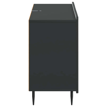 Sideboard med låda Svart 89 x 34,5 x 62 cm Konstruerat trä