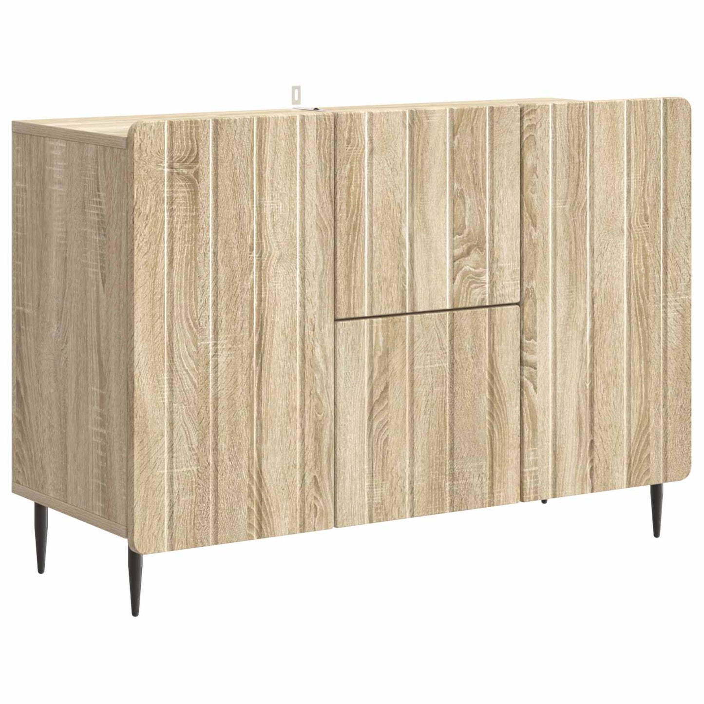Sideboard med låda Sonoma-ek 89 x 34,5 x 62 cm Konstruerat trä