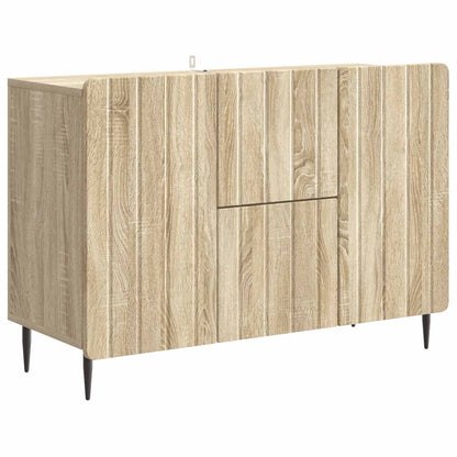 Sideboard med låda Sonoma-ek 89 x 34,5 x 62 cm Konstruerat trä