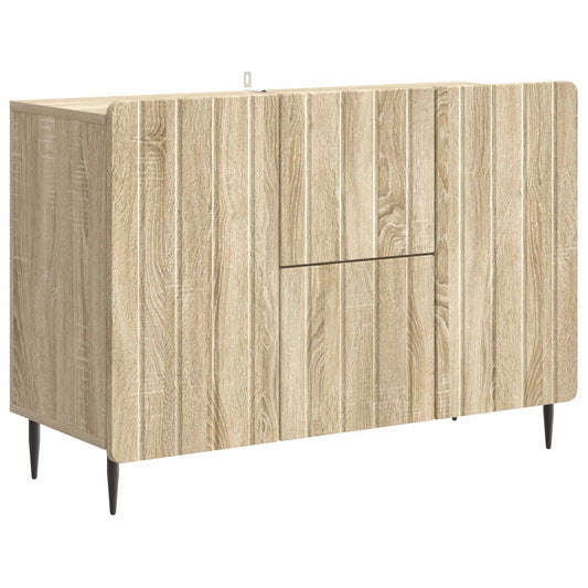 Sideboard med låda Sonoma-ek 89 x 34,5 x 62 cm Konstruerat trä