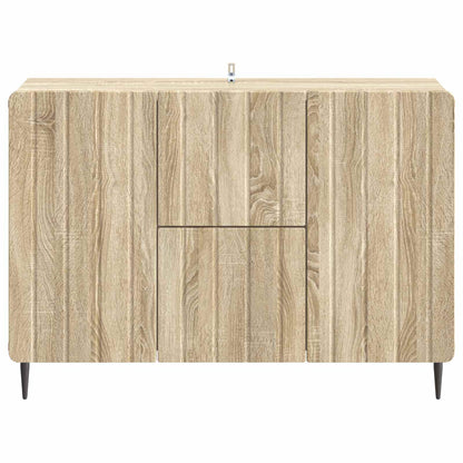 Sideboard med låda Sonoma-ek 89 x 34,5 x 62 cm Konstruerat trä
