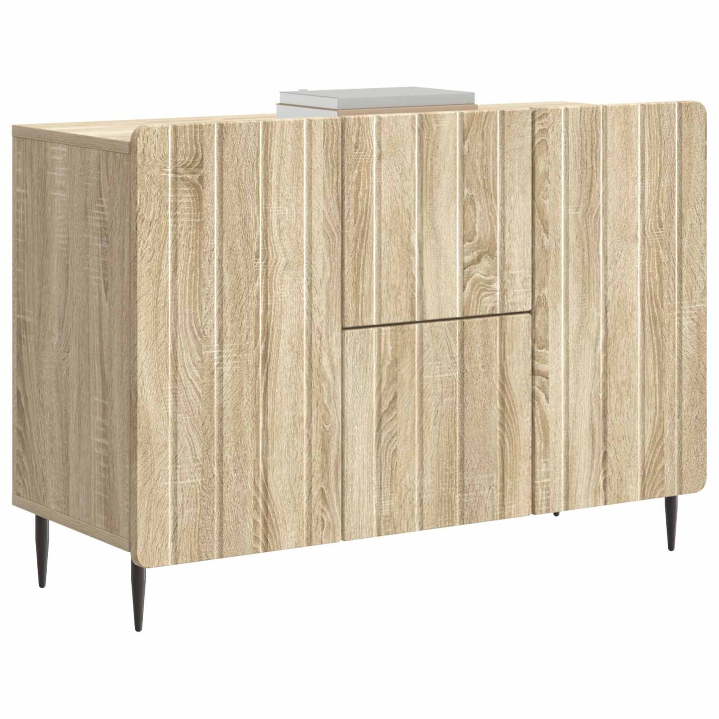 Sideboard med låda Sonoma-ek 89 x 34,5 x 62 cm Konstruerat trä