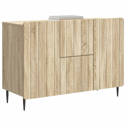 Sideboard med låda Sonoma-ek 89 x 34,5 x 62 cm Konstruerat trä