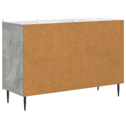 Sideboard med låda Betonggrå 89 x 34,5 x 62 cm Konstruerat trä