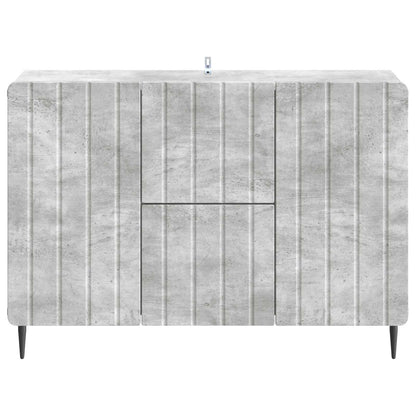 Sideboard med låda Betonggrå 89 x 34,5 x 62 cm Konstruerat trä