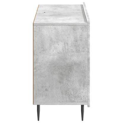 Sideboard med låda Betonggrå 89 x 34,5 x 62 cm Konstruerat trä
