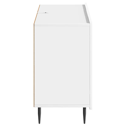 Sideboard Vit högglans 89 x 34,5 x 62 cm Konstruerat trä