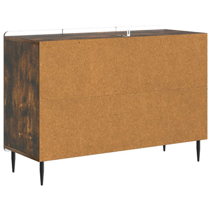 Sideboard med låda Rökt ek 89 x 34,5 x 62 cm Konstruerat trä