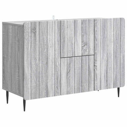 Sideboard Grå sonoma-ek 89 x 34,5 x 62 cm Konstruerat trä