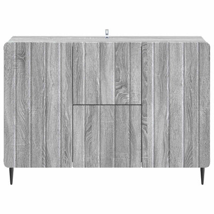 Sideboard Grå sonoma-ek 89 x 34,5 x 62 cm Konstruerat trä