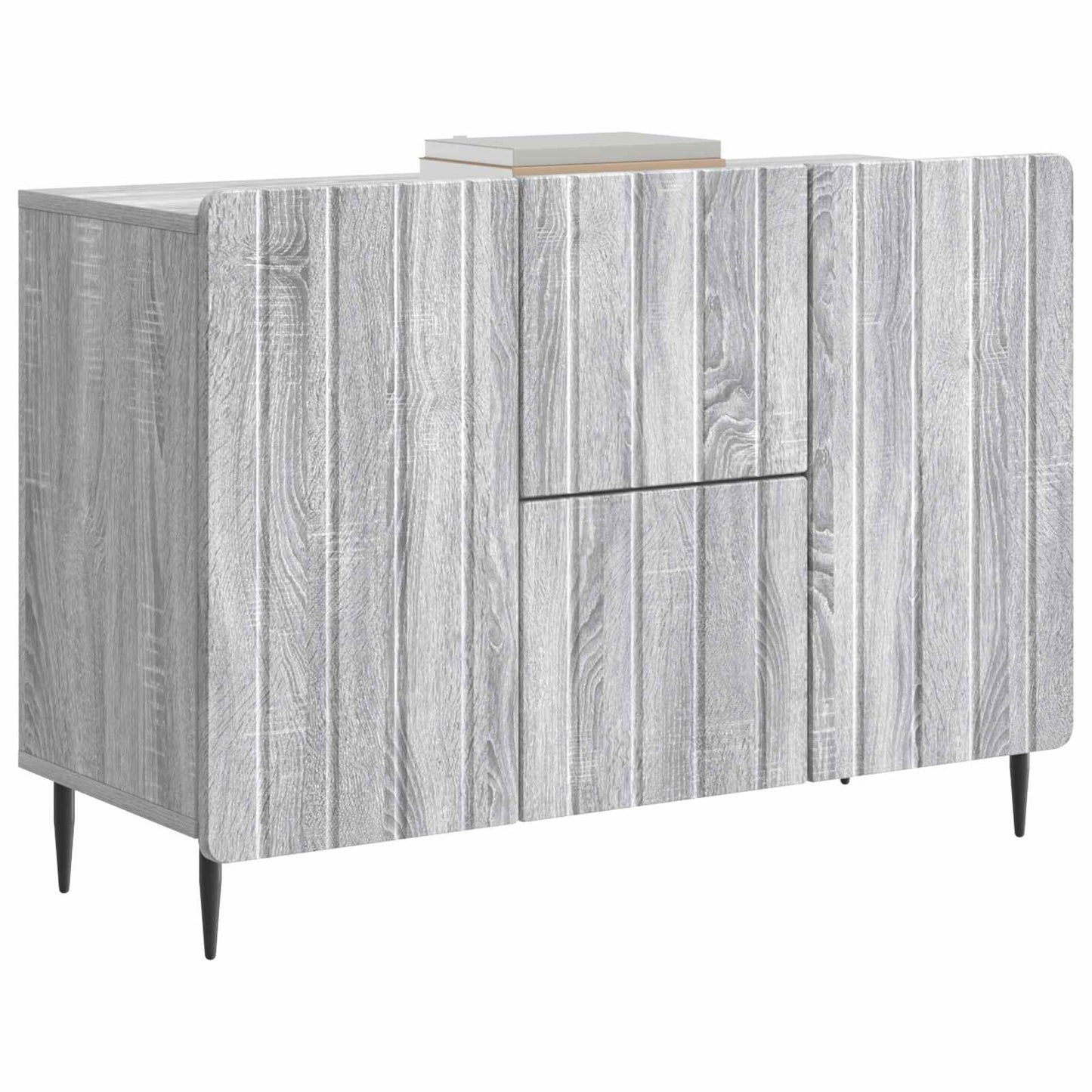 Sideboard Grå sonoma-ek 89 x 34,5 x 62 cm Konstruerat trä