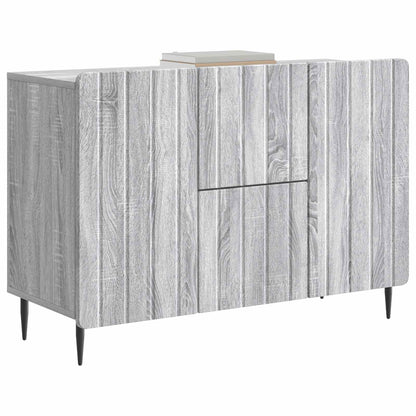 Sideboard Grå sonoma-ek 89 x 34,5 x 62 cm Konstruerat trä
