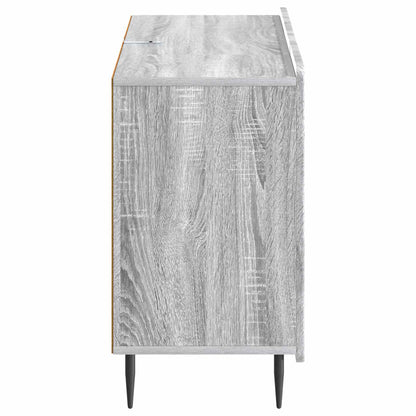 Sideboard Grå sonoma-ek 89 x 34,5 x 62 cm Konstruerat trä