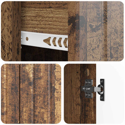Sideboard Gammalt trä 89 x 34,5 x 62 cm Konstruerat trä