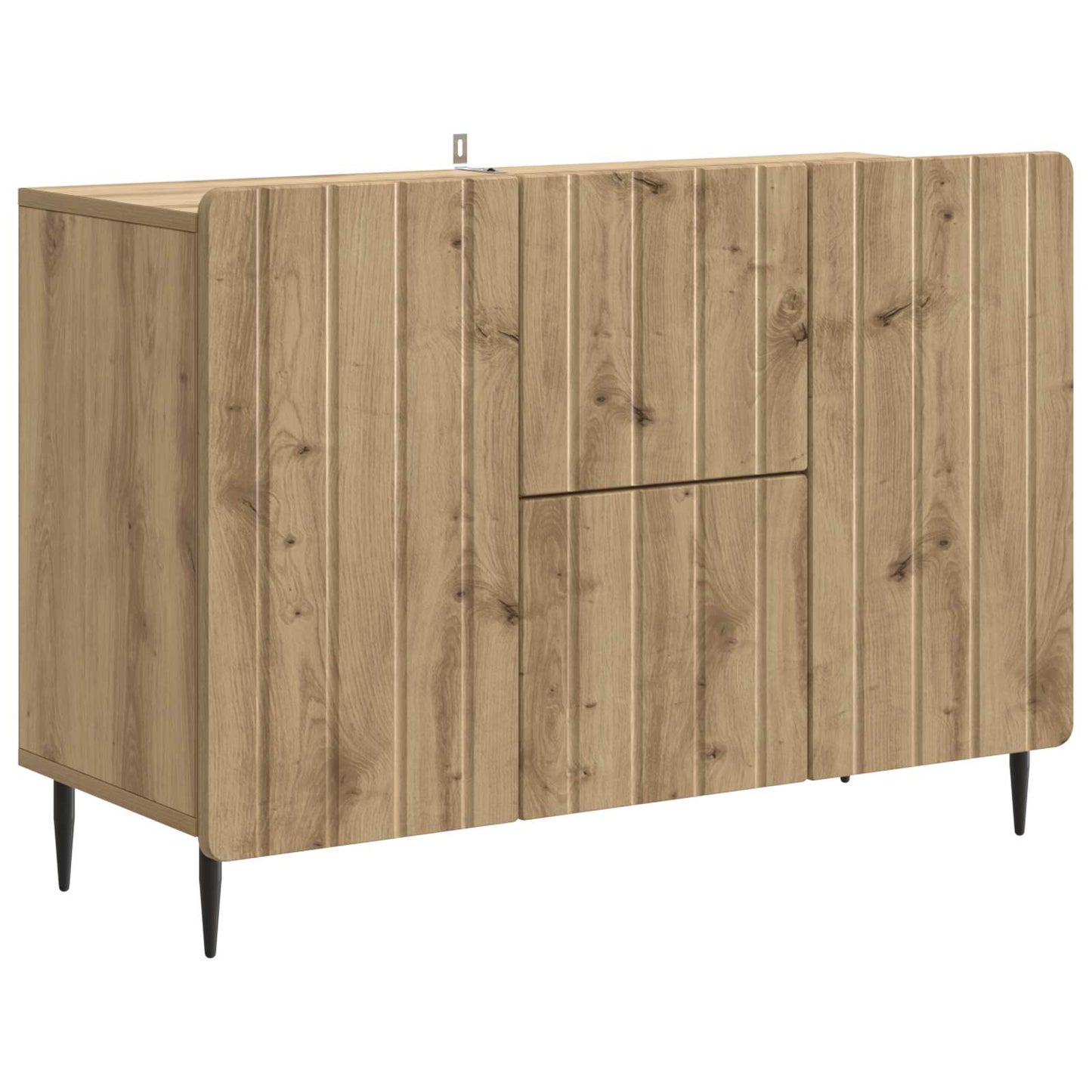 Sideboard med låda Artisan-ek 89 x 34,5 x 62 cm Konstruerat trä