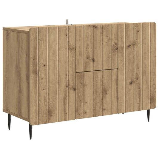 Sideboard med låda Artisan-ek 89 x 34,5 x 62 cm Konstruerat trä