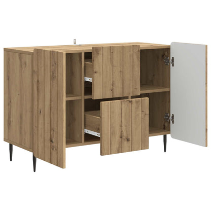 Sideboard med låda Artisan-ek 89 x 34,5 x 62 cm Konstruerat trä