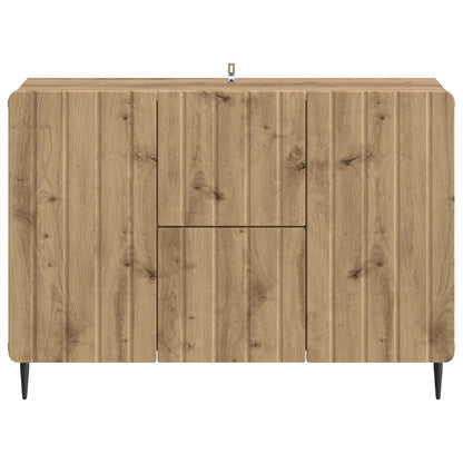 Sideboard med låda Artisan-ek 89 x 34,5 x 62 cm Konstruerat trä