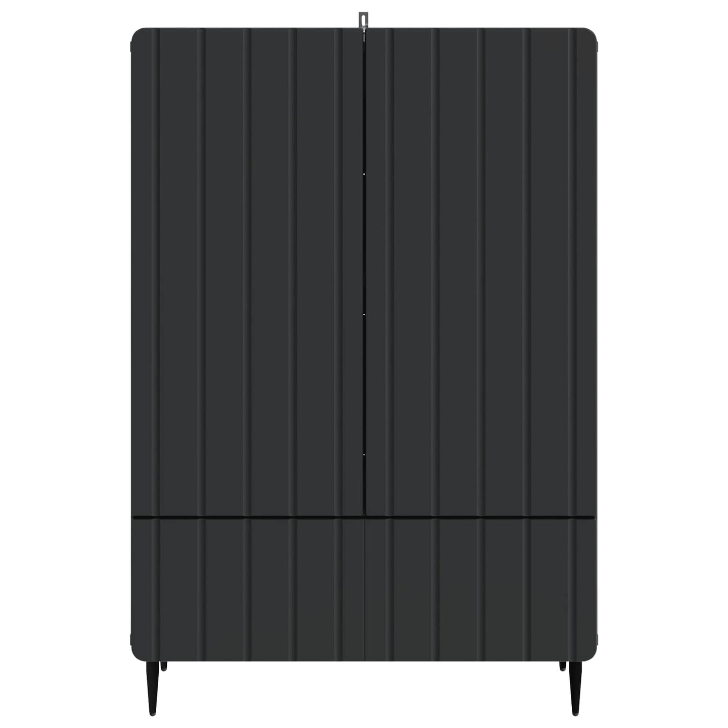 Sideboard med låda Svart 66 x 34,5 x 97 cm Konstruerat trä