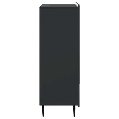 Sideboard med låda Svart 66 x 34,5 x 97 cm Konstruerat trä