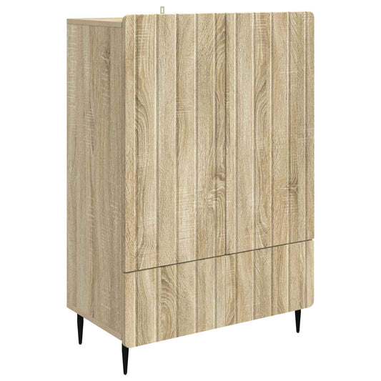 Sideboard med låda Sonoma-ek 66 x 34,5 x 97 cm Konstruerat trä