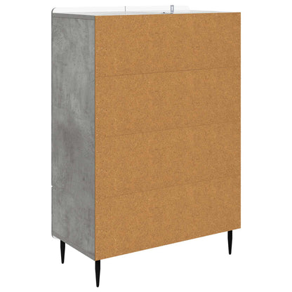 Sideboard med låda Betonggrå 66 x 34,5 x 97 cm Konstruerat trä