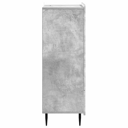 Sideboard med låda Betonggrå 66 x 34,5 x 97 cm Konstruerat trä
