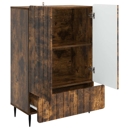 Sideboard med låda Rökt ek 66 x 34,5 x 97 cm Konstruerat trä