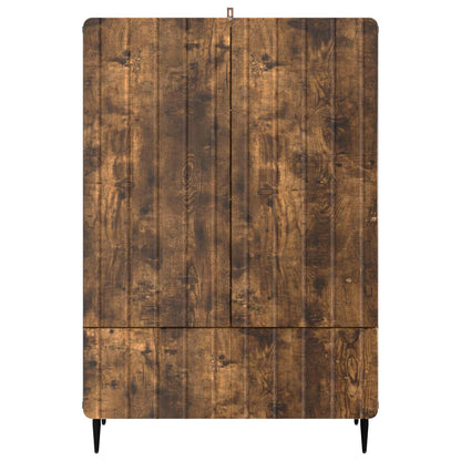 Sideboard med låda Rökt ek 66 x 34,5 x 97 cm Konstruerat trä