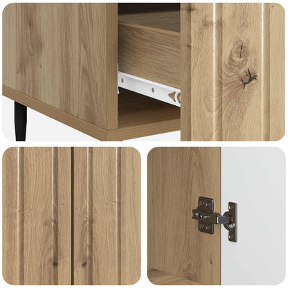 Sideboard med låda Artisan-ek 66 x 34,5 x 97 cm Konstruerat trä