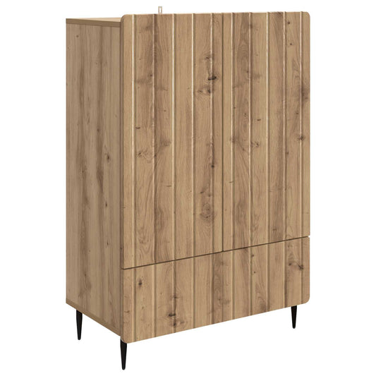 Sideboard med låda Artisan-ek 66 x 34,5 x 97 cm Konstruerat trä