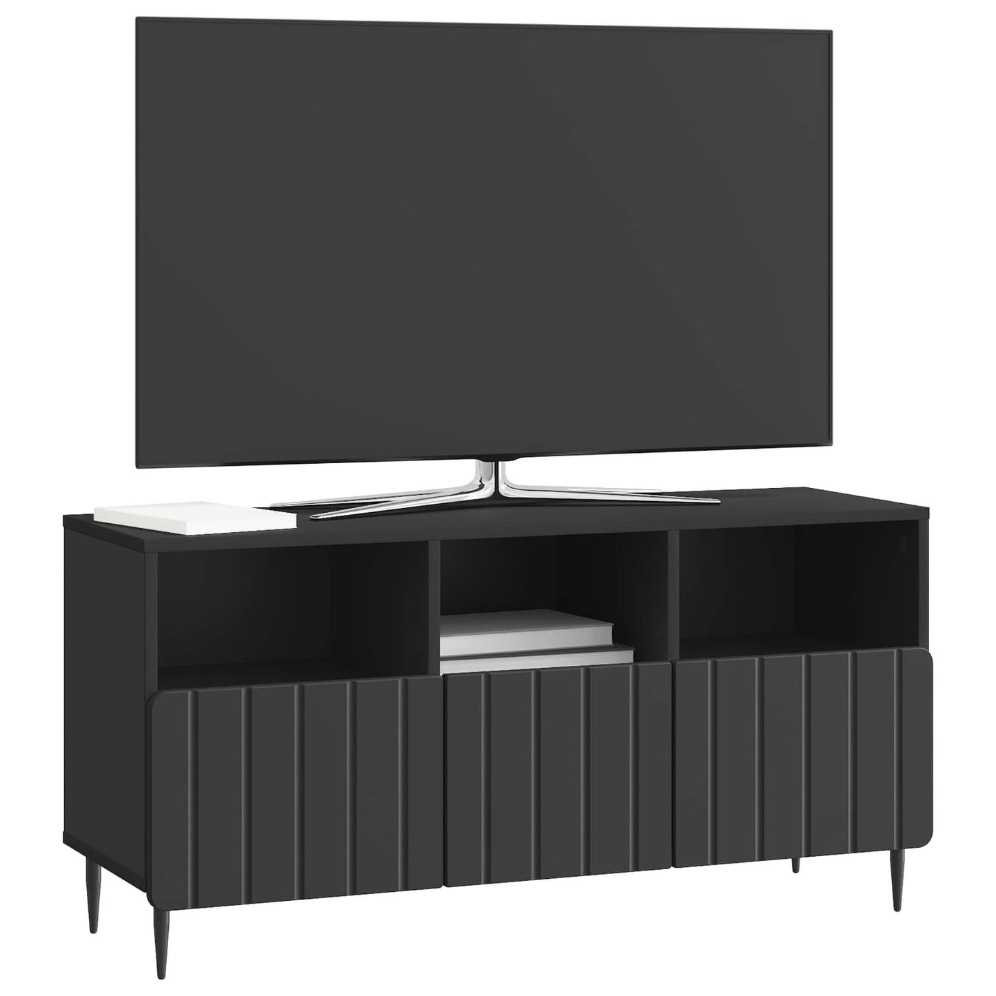 TV-skåp med låda Svart 102 x 34,5 x 50 cm Konstruerat trä