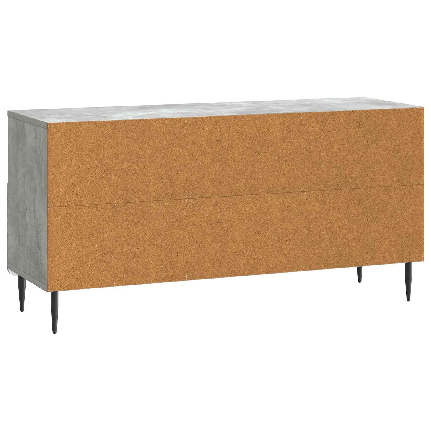TV-skåp med låda Betonggrå 102 x 34,5 x 50 cm Konstruerat trä