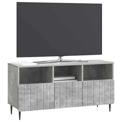 TV-skåp med låda Betonggrå 102 x 34,5 x 50 cm Konstruerat trä